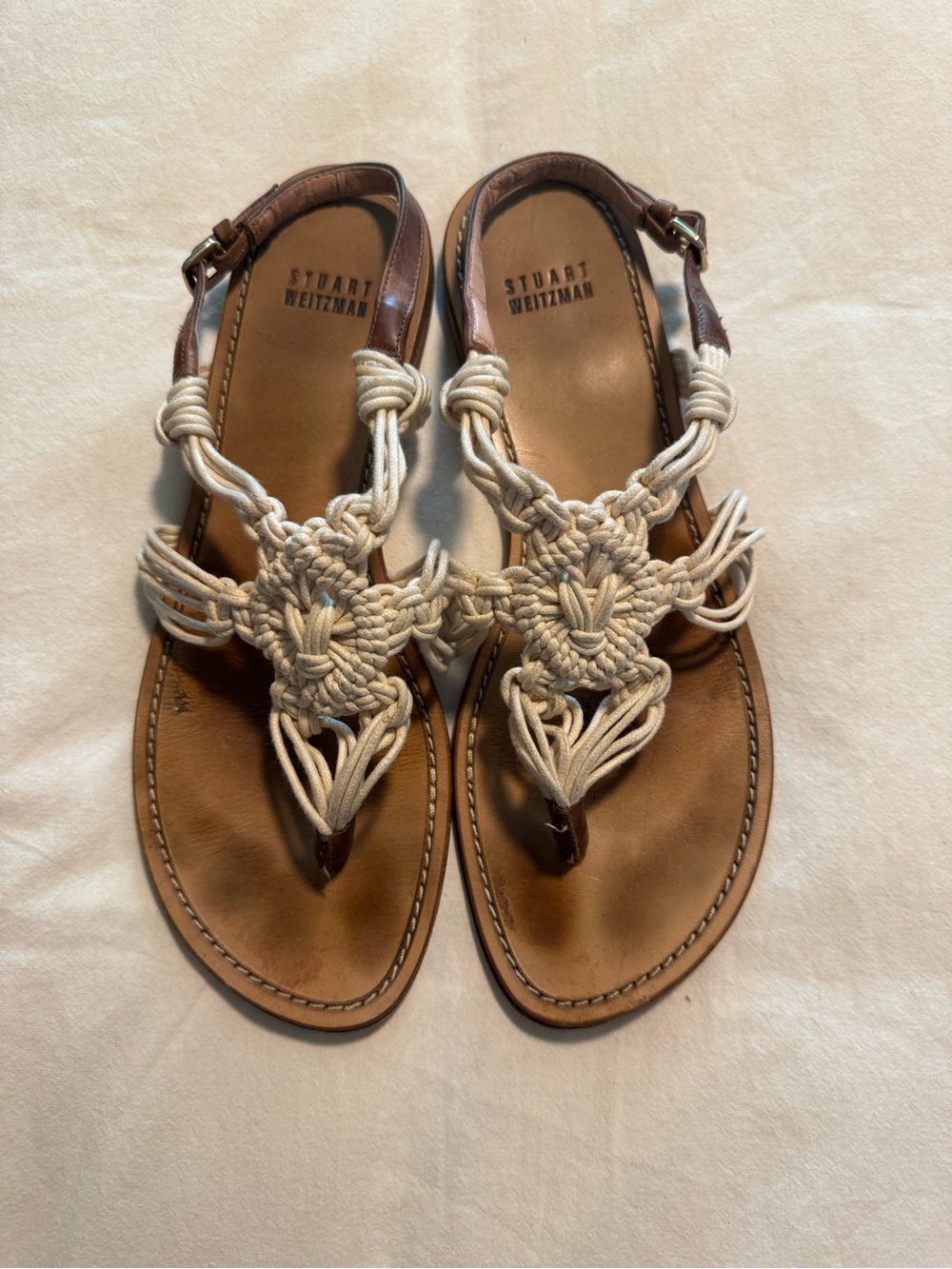 Woven Stuart Weitzman Sandals